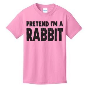 Pretend I'm A Rabbit Easy Halloween Costume Kids T-Shirt