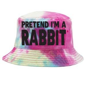 Pretend I'm A Rabbit Easy Halloween Costume Tie-Dyed Bucket Hat