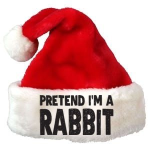 Pretend I'm A Rabbit Easy Halloween Costume Premium Christmas Santa Hat