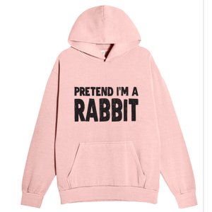 Pretend I'm A Rabbit Easy Halloween Costume Urban Pullover Hoodie