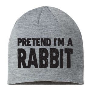 Pretend I'm A Rabbit Easy Halloween Costume Sustainable Beanie