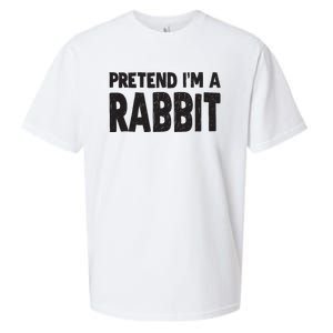 Pretend I'm A Rabbit Easy Halloween Costume Sueded Cloud Jersey T-Shirt