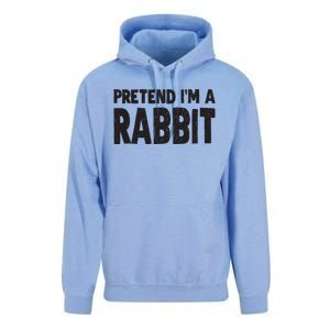 Pretend I'm A Rabbit Easy Halloween Costume Unisex Surf Hoodie