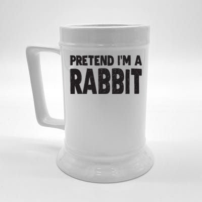 Pretend I'm A Rabbit Easy Halloween Costume Beer Stein