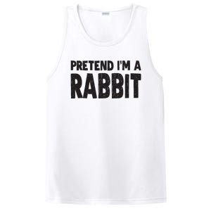 Pretend I'm A Rabbit Easy Halloween Costume PosiCharge Competitor Tank