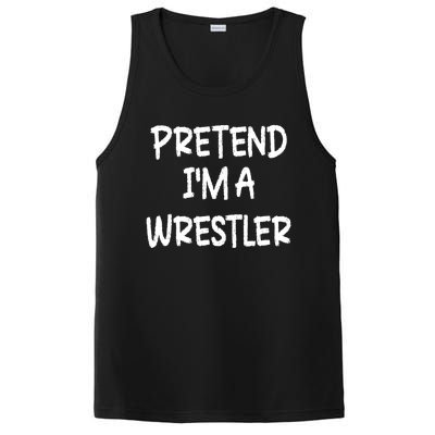 Pretend IM A Wrestler Lazy Last Minute Halloween Costume PosiCharge Competitor Tank