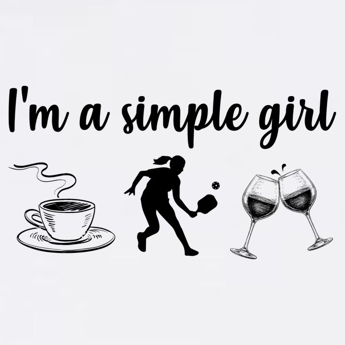 Pickleball I'm A Simple Girl Wine SKY Short Acrylic Beanie