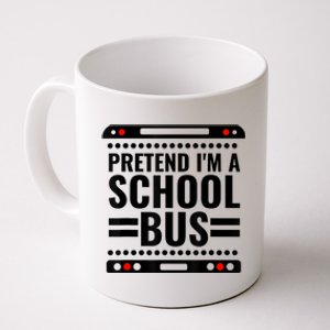 Pretend I'm a School Bus Funny Lazy Halloween Costume Coffee Mug