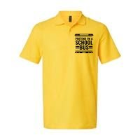 Pretend I'm a School Bus Funny Lazy Halloween Costume Softstyle Adult Sport Polo