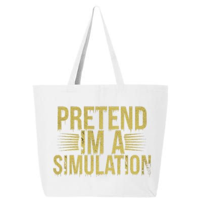 Pretend IM A Simulation Easy Halloween 25L Jumbo Tote