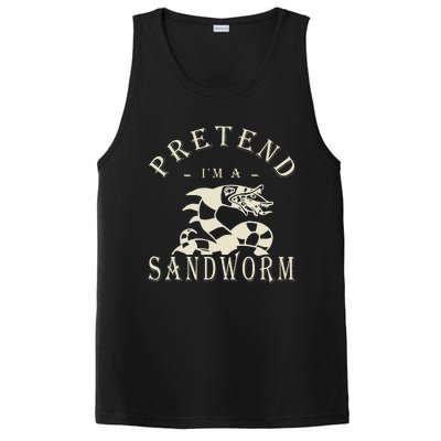 Pretend IM A Sandworm Funny Halloween Party Costume Gift PosiCharge Competitor Tank