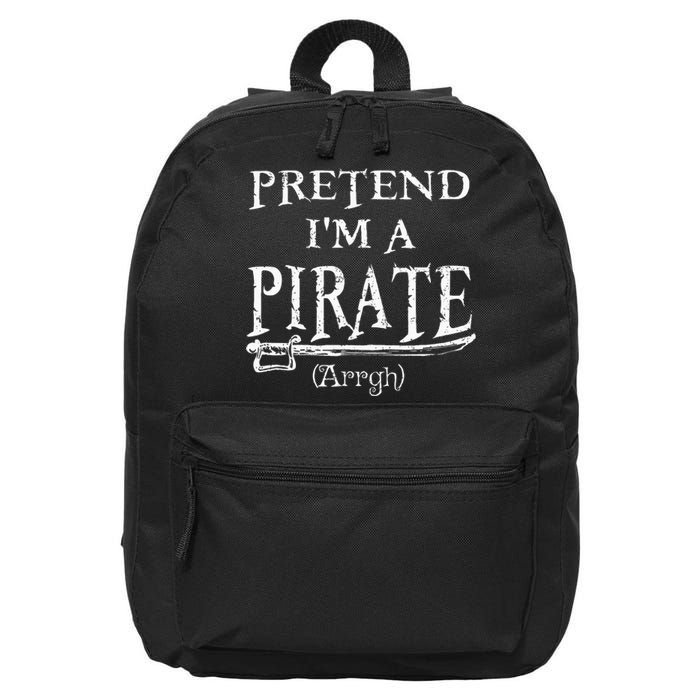 Pretend IM A Pirate Arrgh Costume Party Halloween Pirate 16 in Basic Backpack