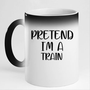 Pretend Im A Train 11oz Black Color Changing Mug