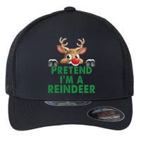 Pretend Im A Reindeer Easy Christmas Costume Flexfit Unipanel Trucker Cap