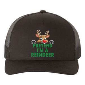 Pretend Im A Reindeer Easy Christmas Costume Yupoong Adult 5-Panel Trucker Hat