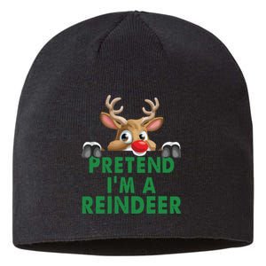 Pretend Im A Reindeer Easy Christmas Costume Sustainable Beanie