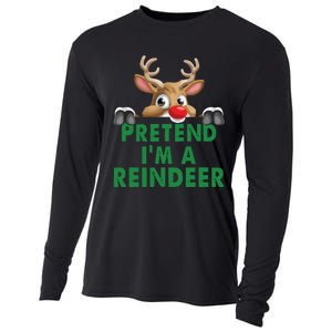 Pretend Im A Reindeer Easy Christmas Costume Cooling Performance Long Sleeve Crew