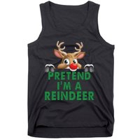 Pretend Im A Reindeer Easy Christmas Costume Tank Top