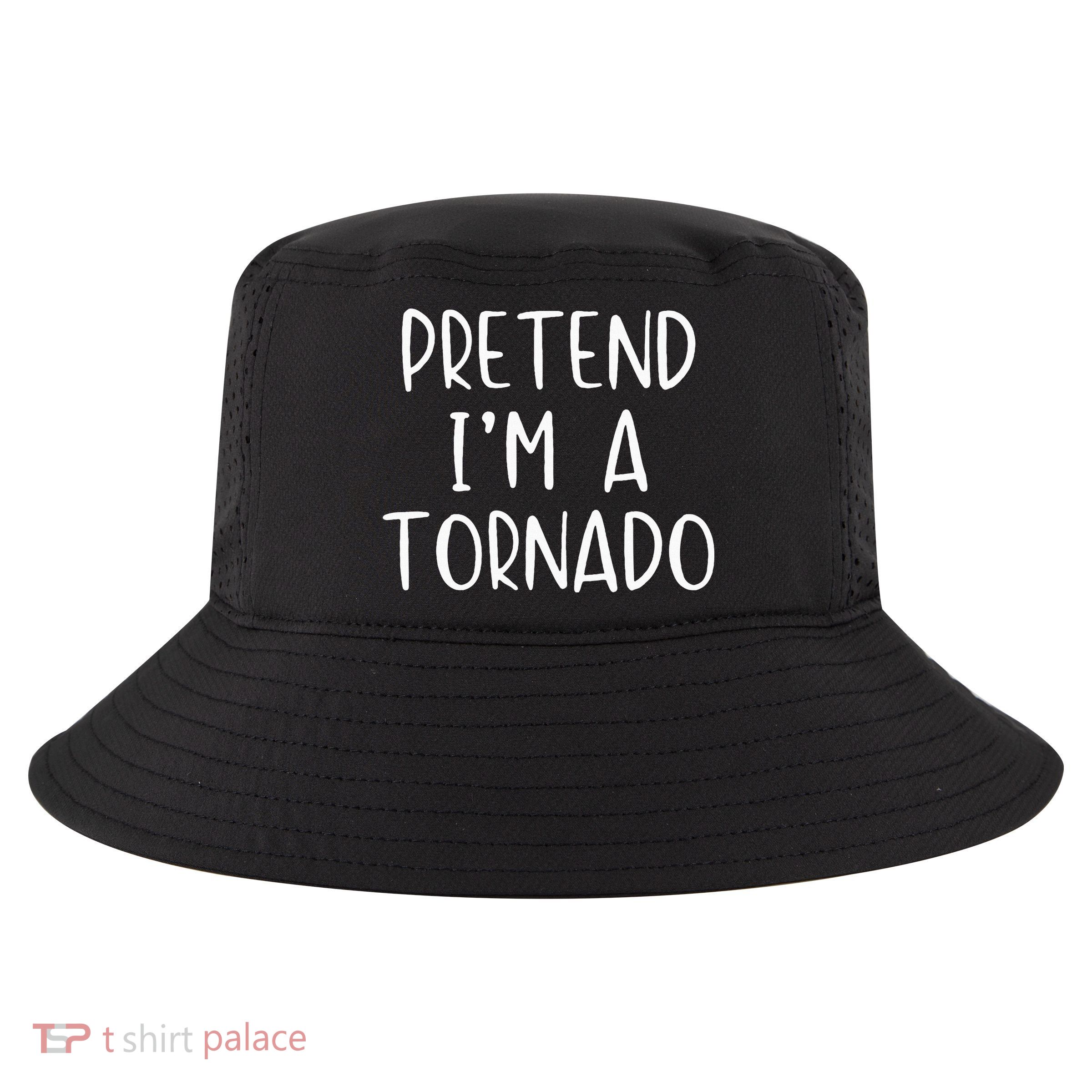 Pretend IM A Tornado Costume Halloween Simple Funny Weather Cool Comfort Performance Bucket Hat