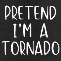 Pretend IM A Tornado Costume Halloween Simple Funny Weather Adult Drive Performance Visor