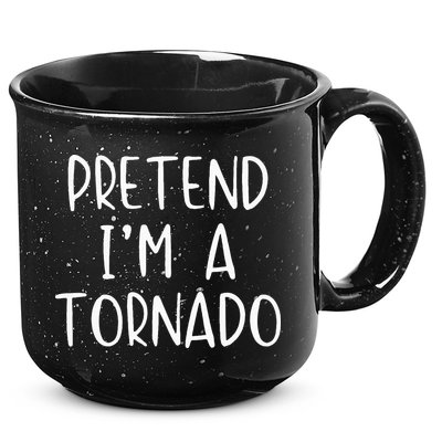 Pretend IM A Tornado Costume Halloween Simple Funny Weather 15oz Campfire Ceramic Mug