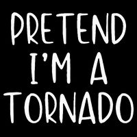 Pretend IM A Tornado Costume Halloween Simple Funny Weather Zip Tote Bag