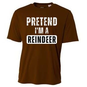 Pretend Im A Reindeer Easy Christmas Costume Cooling Performance Crew T-Shirt