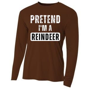 Pretend Im A Reindeer Easy Christmas Costume Cooling Performance Long Sleeve Crew