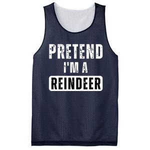 Pretend Im A Reindeer Easy Christmas Costume Mesh Reversible Basketball Jersey Tank