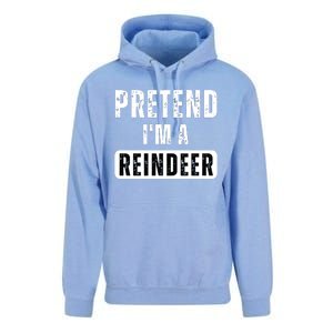 Pretend Im A Reindeer Easy Christmas Costume Unisex Surf Hoodie