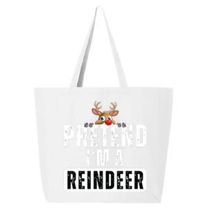 Pretend Im A Reindeer Easy Christmas Costume 25L Jumbo Tote