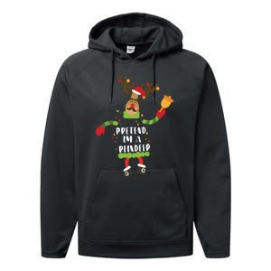 Pretend Im A Reindeer Shirts Christmas Costume Performance Fleece Hoodie