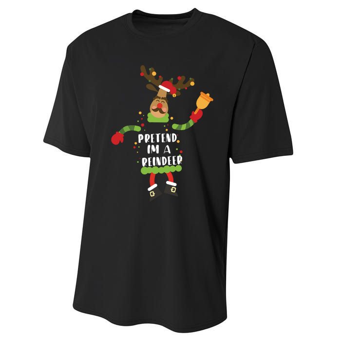 Pretend Im A Reindeer Shirts Christmas Costume Performance Sprint T-Shirt