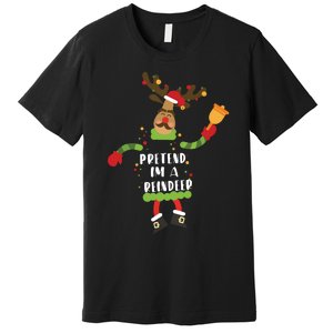 Pretend Im A Reindeer Shirts Christmas Costume Premium T-Shirt