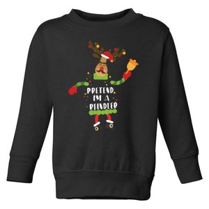 Pretend Im A Reindeer Shirts Christmas Costume Toddler Sweatshirt