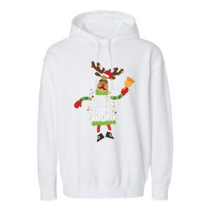 Pretend Im A Reindeer Shirts Christmas Costume Garment-Dyed Fleece Hoodie