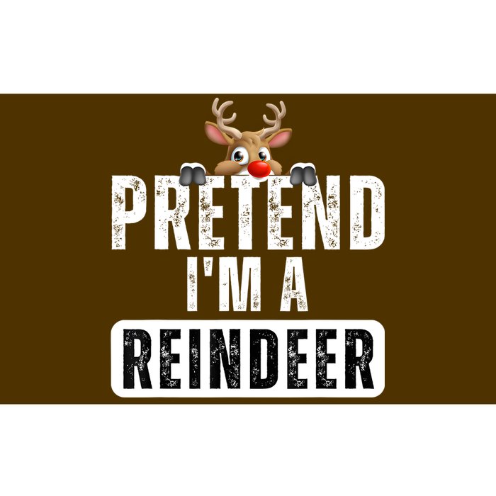 Pretend Im A Reindeer Easy Christmas Costume Bumper Sticker