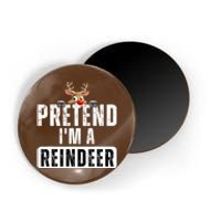 Pretend Im A Reindeer Easy Christmas Costume Magnet