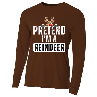 Pretend Im A Reindeer Easy Christmas Costume Cooling Performance Long Sleeve Crew