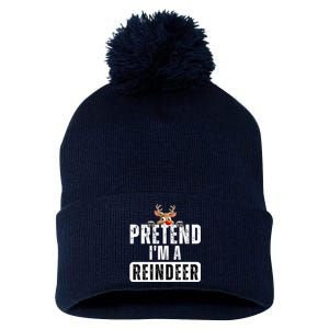 Pretend Im A Reindeer Easy Christmas Costume Pom Pom 12in Knit Beanie