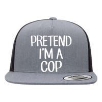 Pretend IM A Cop Costume Family Lazy Easy Halloween Flat Bill Trucker Hat