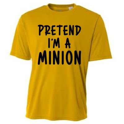 Pretend IM A Minion Costume Party Funny Halloween Minion Cooling Performance Crew T-Shirt