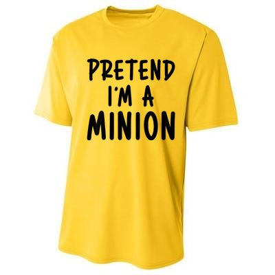 Pretend IM A Minion Costume Party Funny Halloween Minion Performance Sprint T-Shirt