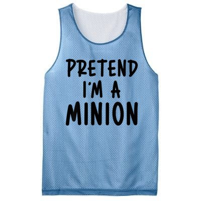 Pretend IM A Minion Costume Party Funny Halloween Minion Mesh Reversible Basketball Jersey Tank