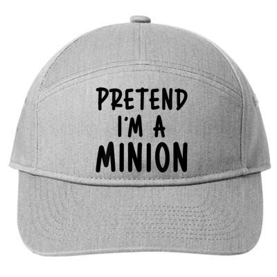 Pretend IM A Minion Costume Party Funny Halloween Minion 7-Panel Snapback Hat