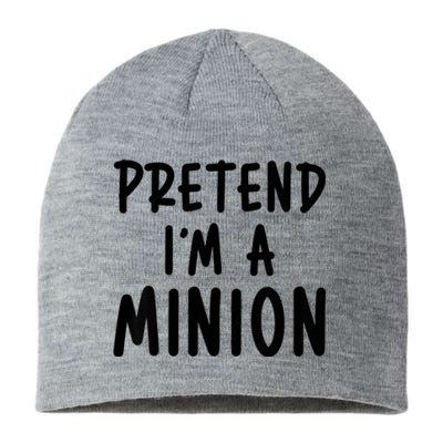 Pretend IM A Minion Costume Party Funny Halloween Minion Sustainable Beanie