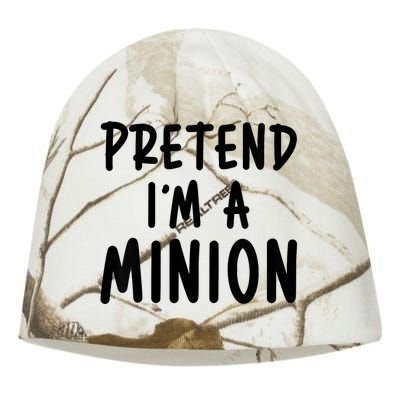 Pretend IM A Minion Costume Party Funny Halloween Minion Kati - Camo Knit Beanie