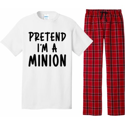 Pretend IM A Minion Costume Party Funny Halloween Minion Pajama Set