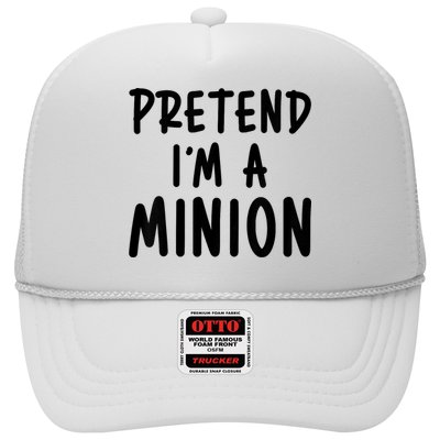 Pretend IM A Minion Costume Party Funny Halloween Minion Trucker Hat