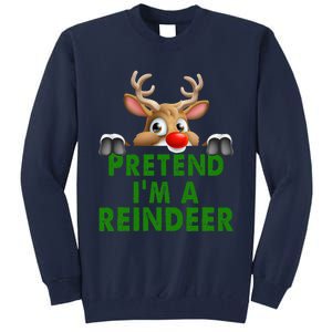 pretend im a reindeer Easy Christmas Costume  Tall Sweatshirt